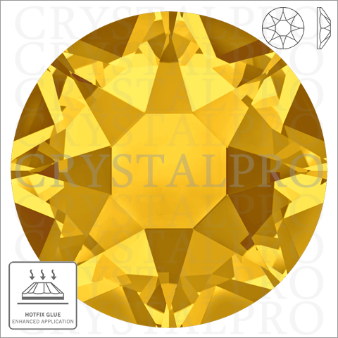 スワロフスキーホットフィックス　#2078 ライトトパーズ