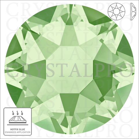 スワロフスキーホットフィックス #2078(2038) クリソライト ss34 8ヶ