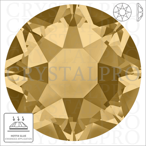 スワロフスキーホットフィックス　#2078 ライトコロラドトパーズ