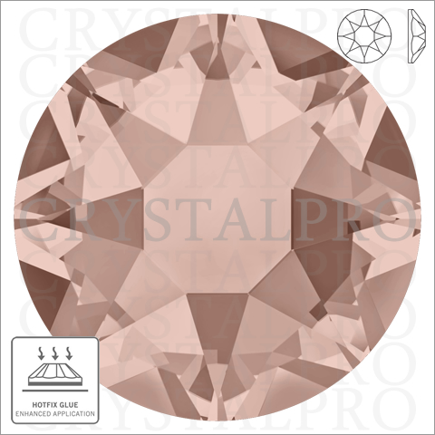 スワロフスキーホットフィックス　#2078 ヴィンテージローズ