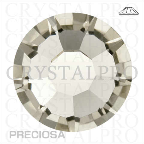 プレシオサ　フラットバック/ホットフィックス　ブラックダイヤモンド