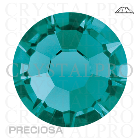 プレシオサ　フラットバック/ホットフィックス　ブルージルコン