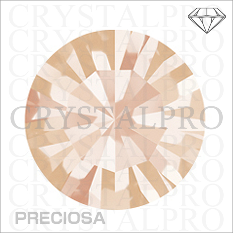 プレシオサ　ラウンドストーン（チャトン）　ライトピーチ