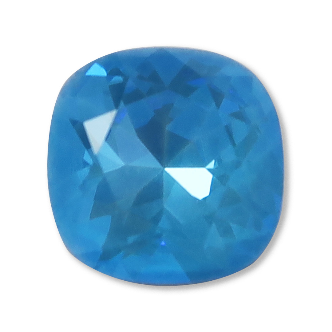 AURORA A4470 Cushion Square Fancy Stone クリスタル ネオンブルー