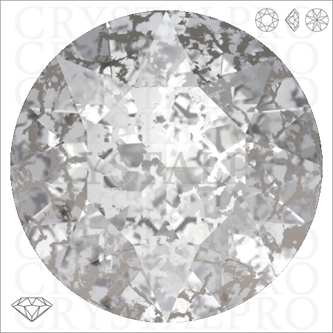 スワロフスキー　#1088　クリスタルシルバーパティナ