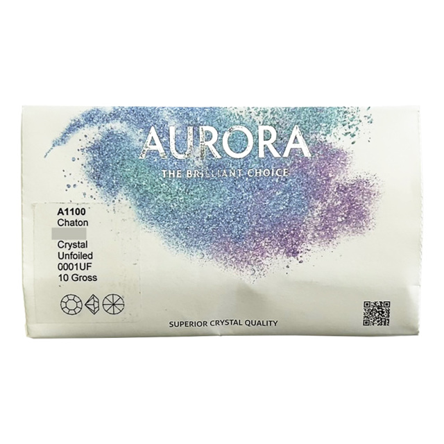 auroraクリスタル チャトン a1100-0001unf アンフォイルのパッケージ画像