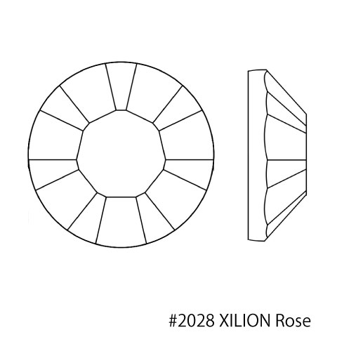 スワロフスキー/ラインストーン/#2028 XILION Rose/キャル/ss16/72ヶ