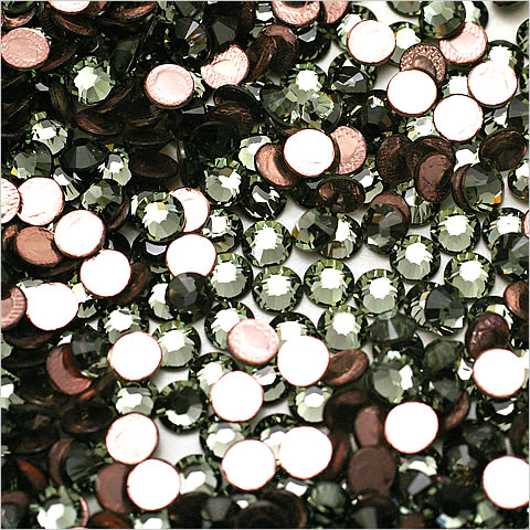 スワロフスキーホットフィックス 2038 ブラックダイヤモンド