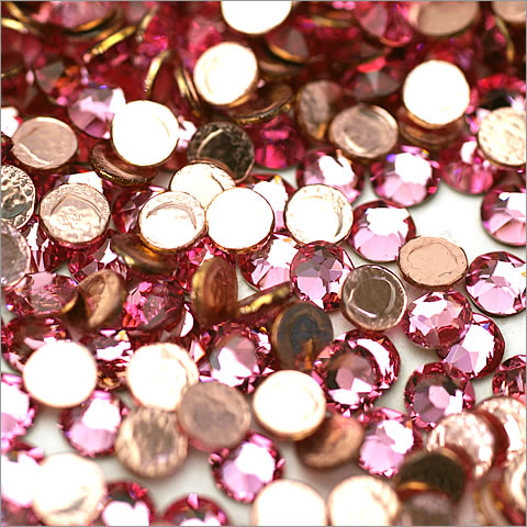 スワロフスキーホットフィックス #2078(2038) ライトローズ ss34 8ヶ