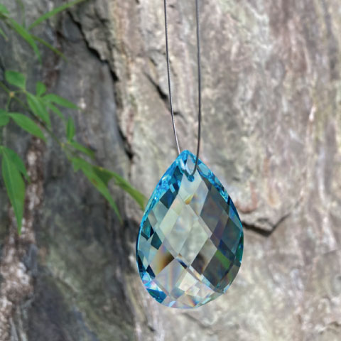 プレシオサ#2661 MC 51x33mm アーモンド ライトブルー1個