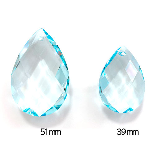 プレシオサクリスタル　シャンデリア プレシオサ#2661 MC 51x33mm アーモンド ライトブルー1個