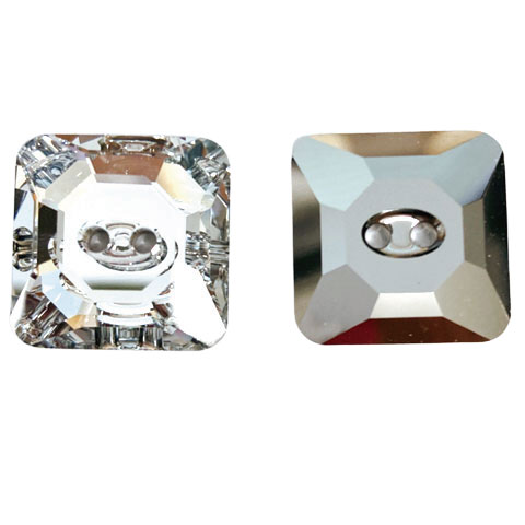 スワロフスキー　no13 スワロフスキー #3017 Square Buttons 10mm クリスタル UNF 4ヶ