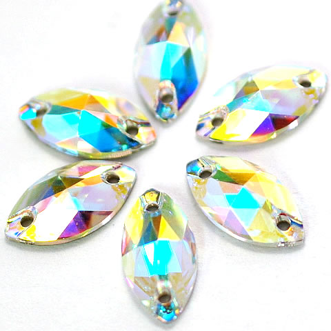 アクリル製 ラインストーン クリスタルABひし型 社交ダンス バレエ