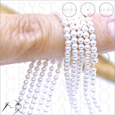 スワロフスキーパールビーズ #5810 クリスタル・グレイ・パール 2mm 50ヶ