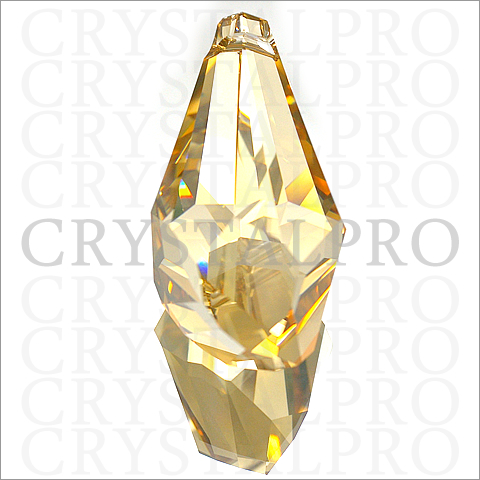 スワロフスキー #6015 Polygon Drop クリスタルゴールデン