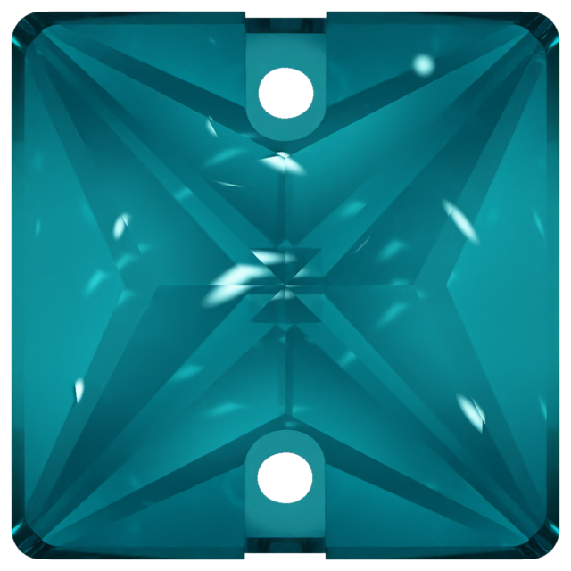 AURORA A3240 Square sew-on stone 2 hole ブルージルコン