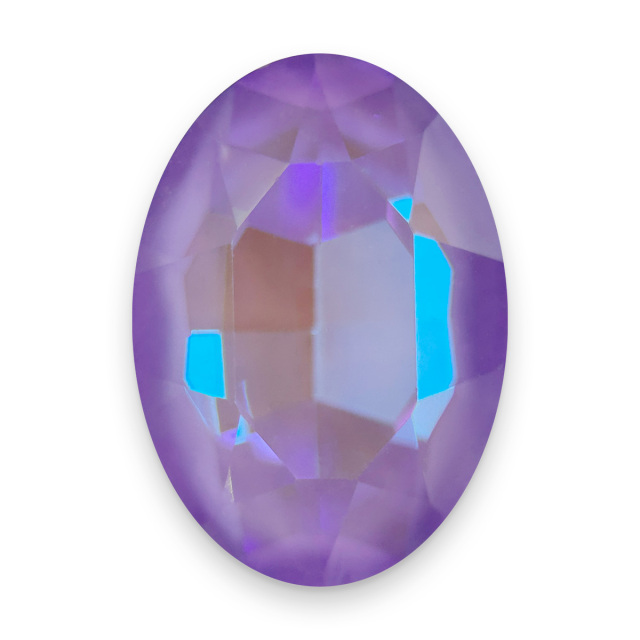 オーロラクリスタルのオーバル形状のバイオレットディライトの画像