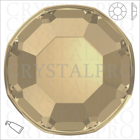 スワロフスキー #2000 クリスタルゴールデンシャドウ