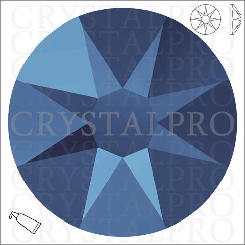 スワロフスキー #2088 クリスタルメタリックブルー