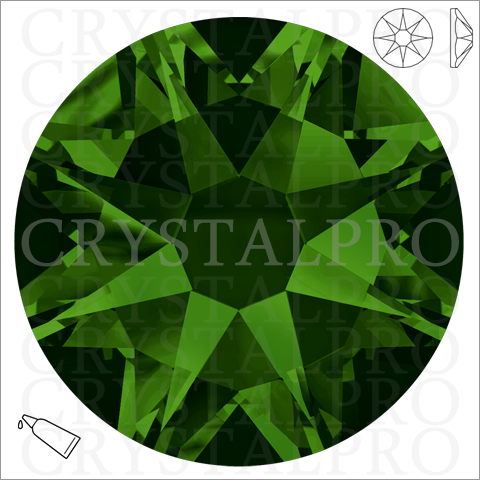 スワロフスキー/ラインストーン/#2058 XILION Rose/ダークモスグリーン