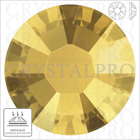 スワロフスキー　ホットフィックス　#2038 クリスタルメタリックサンシャイン