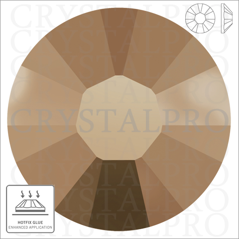 スワロフスキー　ホットフィックス　#2038 クリスタルローズゴールド