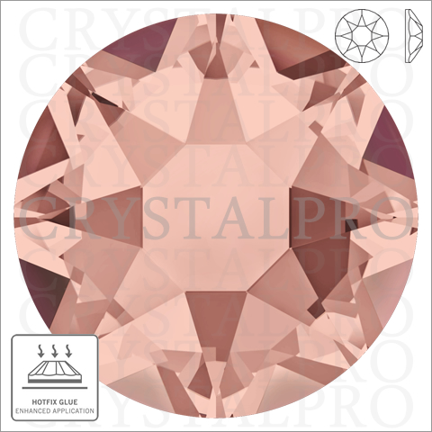 スワロフスキーホットフィックス　#2078 ブラッシュローズ