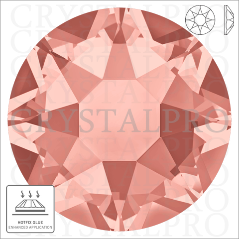 スワロフスキーホットフィックス　#2078 ローズピーチ