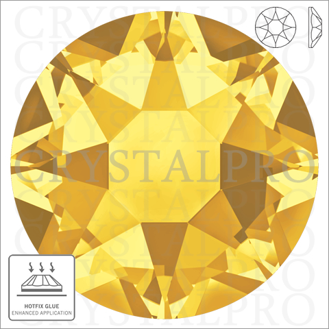 スワロフスキーホットフィックス　#2078 サンフラワー