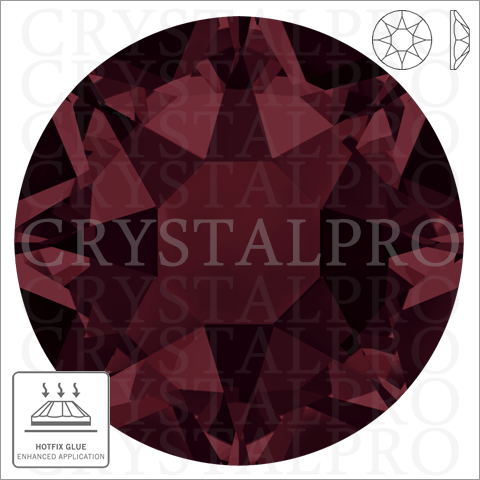 スワロフスキーホットフィックス　#2078 バーガンディ