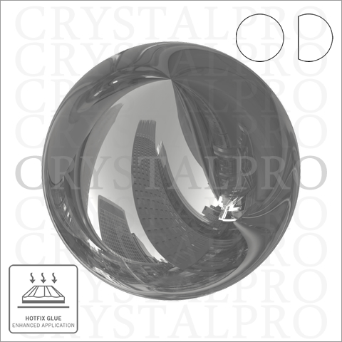 スワロフスキー #2081/2　ジェットヘマタイト