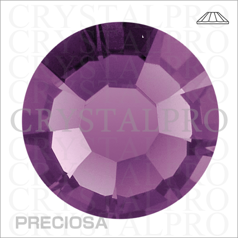 プレシオサ　フラットバック/ホットフィックス　アメジスト