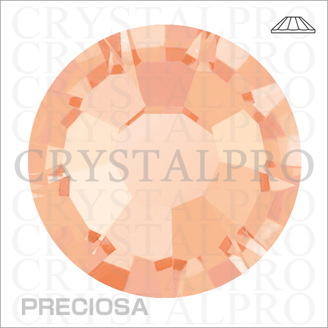 プレシオサ　フラットバック/ホットフィックス　クリスタルアプリコット