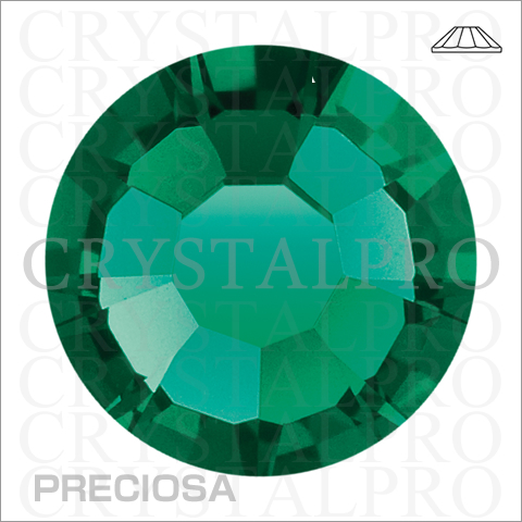 プレシオサ　フラットバック/ホットフィックス　エメラルド