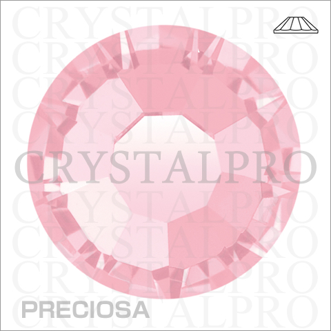 プレシオサ　フラットバック/ホットフィックス　ライトローズ