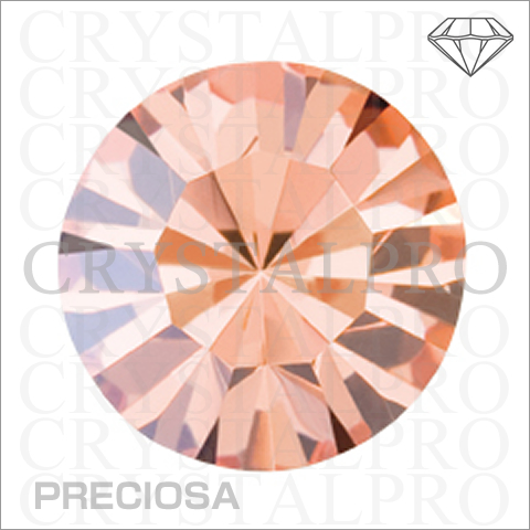 プレシオサ　ラウンドストーン（チャトン）　クリスタルアプリコット