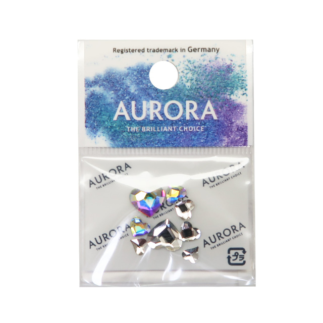 AURORA フラットバック　ハートアソート