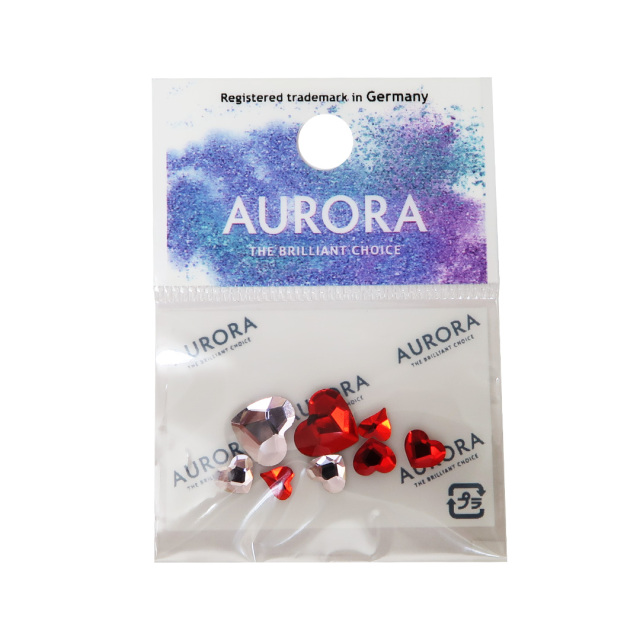 AURORA フラットバック　ハートアソート