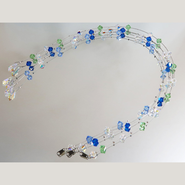 スワロフスキー　ガーランド　AB＆カラーコンビ