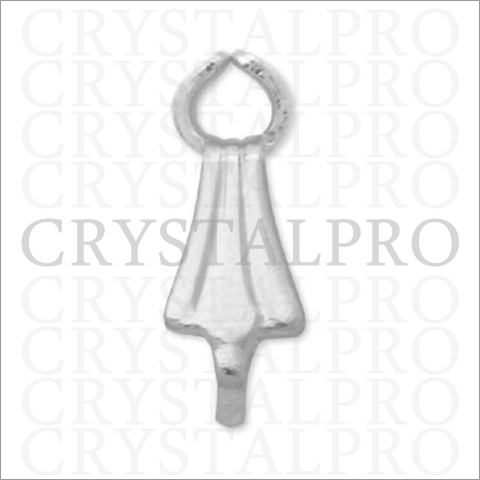 デザインAカン石座付 フラワー ロジウムカラー 約H11xW9mm 1ヶ