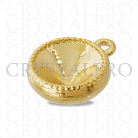 シンプル石座No.1 ＃1028/＃1088用 2カン付 ロジウムカラー ss39用 2ヶ