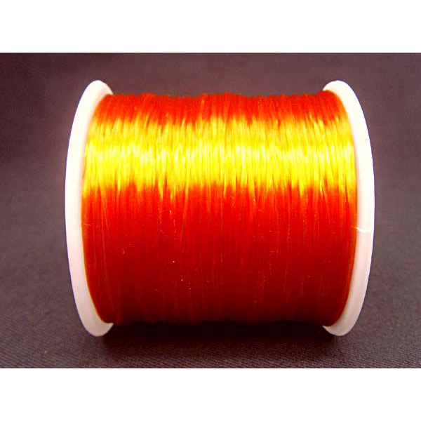 パワーストーン 天然石 替え ゴム ★ オレンジ《rv》[e566-e]