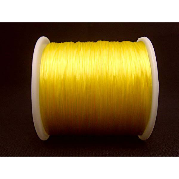 パワーストーン 天然石 替え ゴム ★ イエロー《rv》[e566-n]