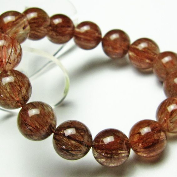 赤トルマリン ブレスレット 15mm [H125-38]