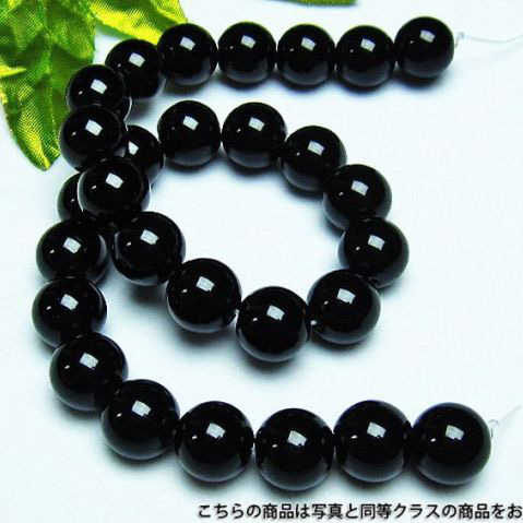 オニキス一連14mm ビーズ  《rv》[H18-4]