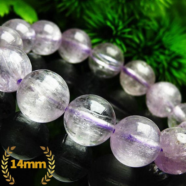 画像現物/クンツァイト ブレスレット 14mm  kunzite [K1-1306]