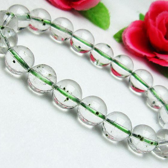 ホランダイト入り 水晶 ブレスレット 10mm [K1-2287]