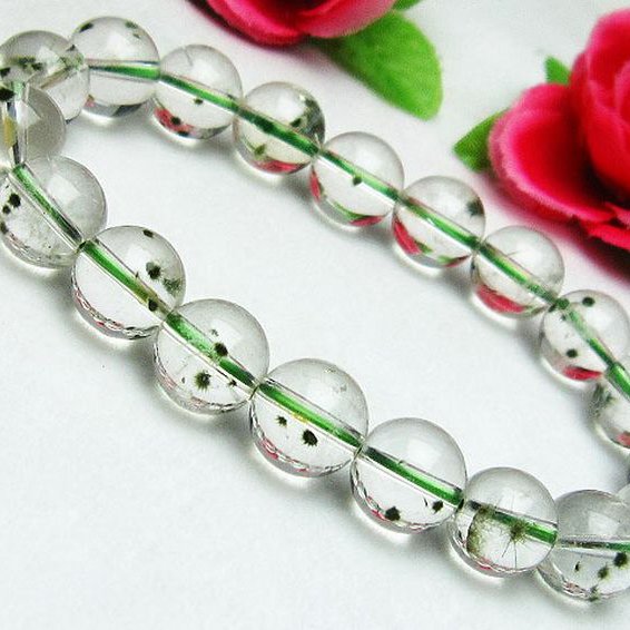 ホランダイト入り 水晶 ブレスレット 10mm [K1-2294]