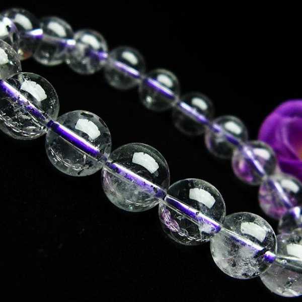 ブ ルーストロベリークォーツ水晶 ブレスレット 10mm [K1-2315]