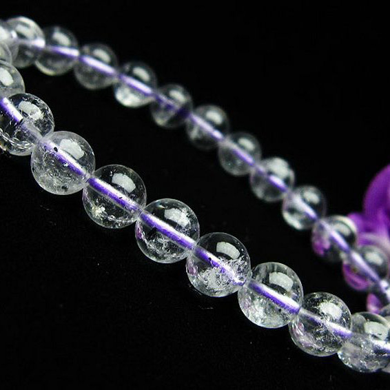 ブルー ストロベリークォーツ水晶 ブレスレット 7mm [K1-2362]